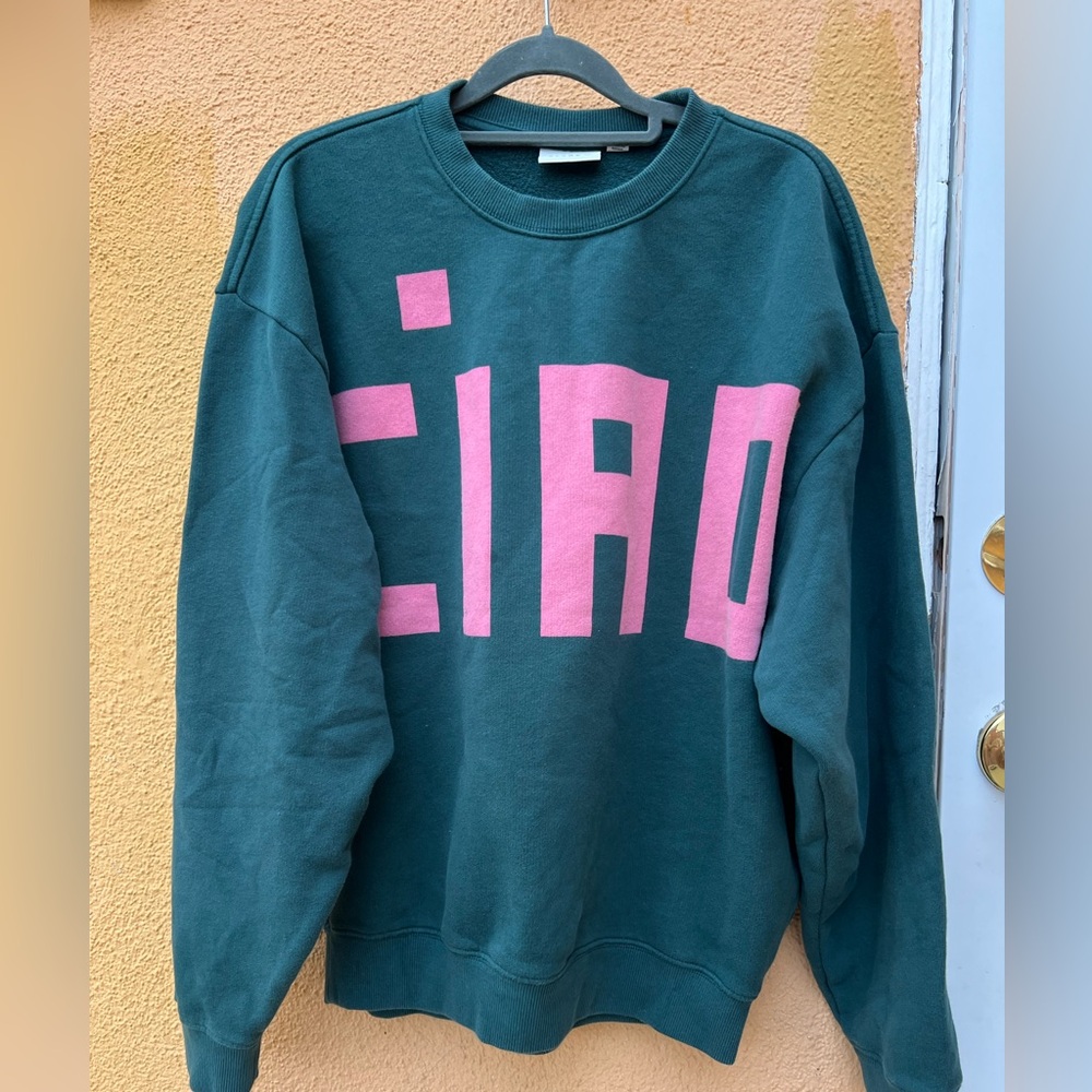 Clare V Teal Knit Top
